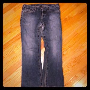A&F cotton flare jean